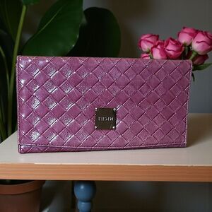 Miche Classic Handbag Shell ONLY - "Maggie" Mauve Woven Faux Leather